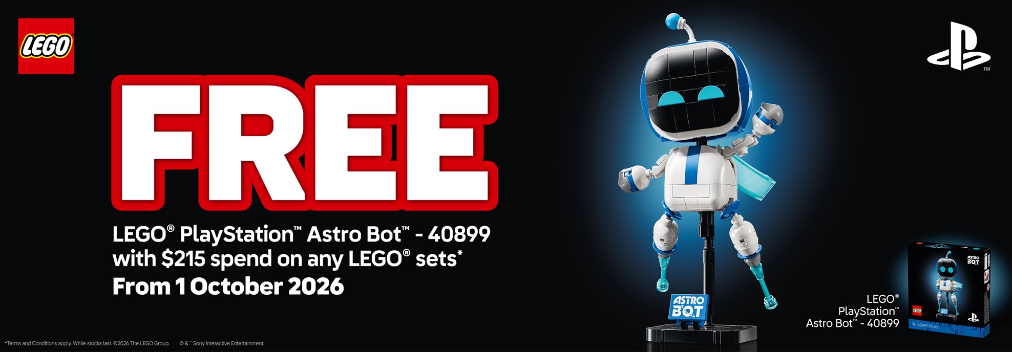 The Brick Shop (LEGO Certified Stores): best for LEGO, free Astro Bot at $215