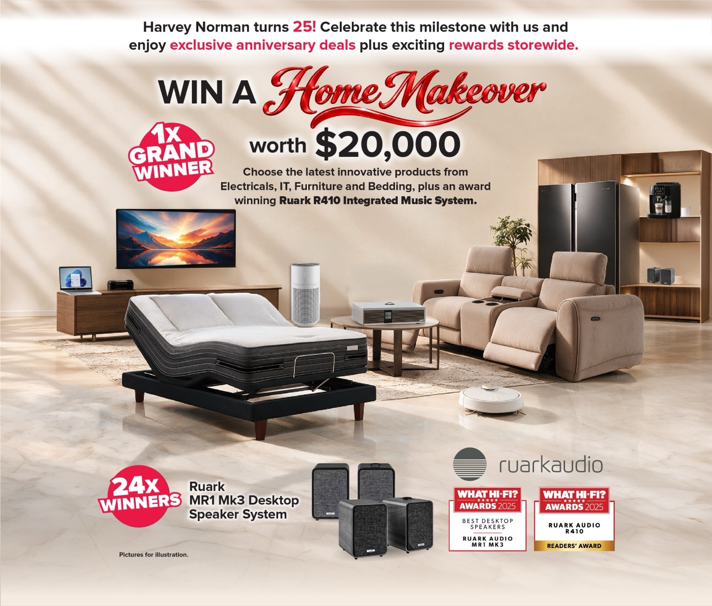 Harvey Norman:三星 43 吋 S$449,三台 LG 在购物车里仍比货架便宜 S$70 至 S$100