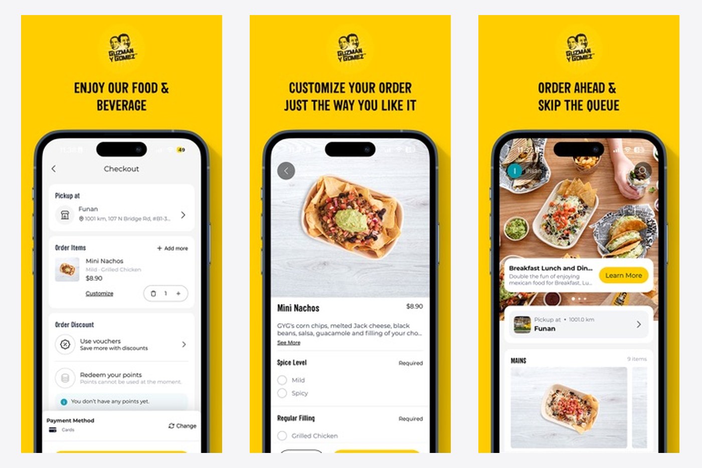 Guzman y Gomez:GYG SG App,新用户送迎新券