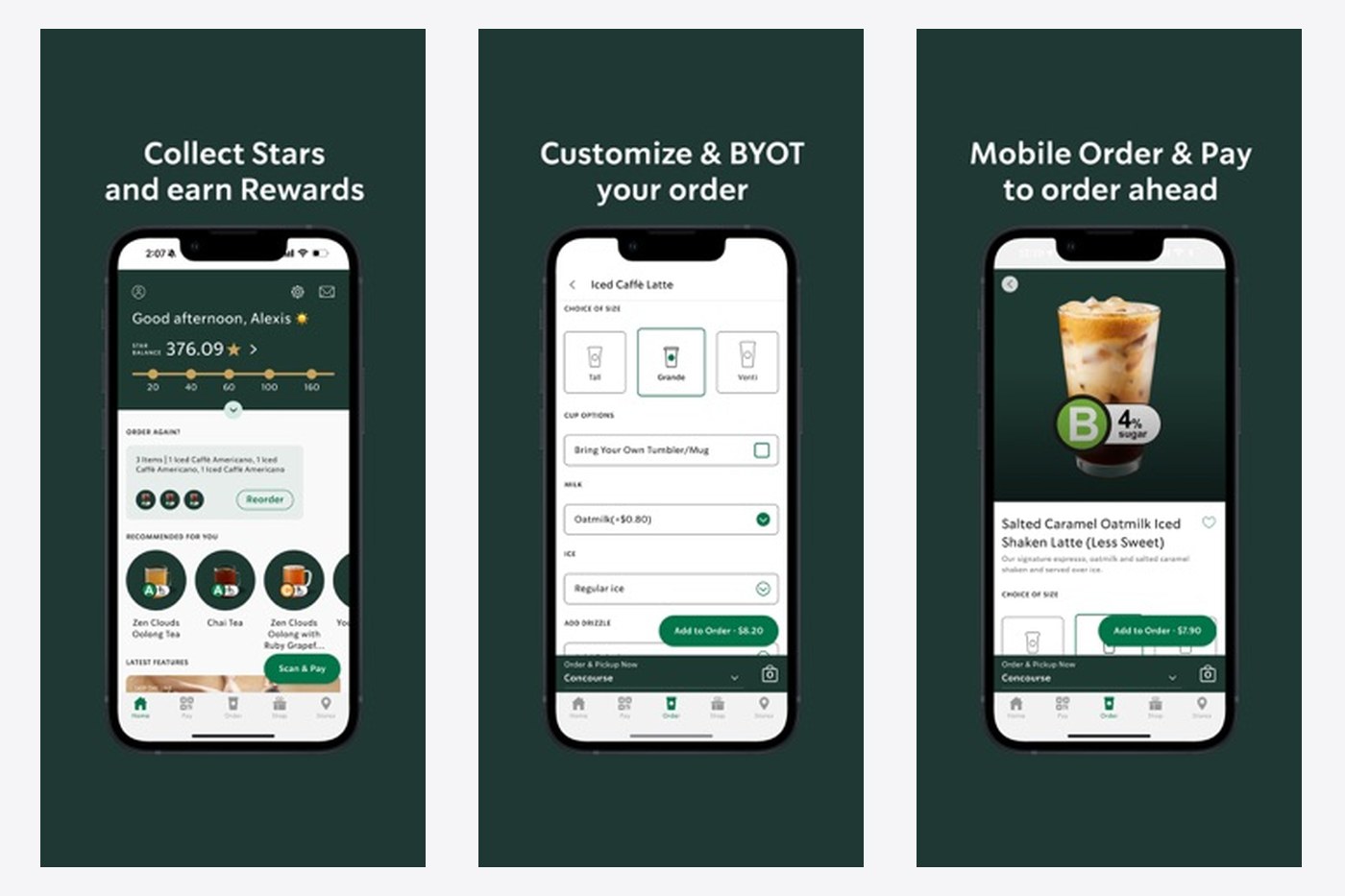 星巴克:Starbucks SG App 的 Mobile Order & Pay