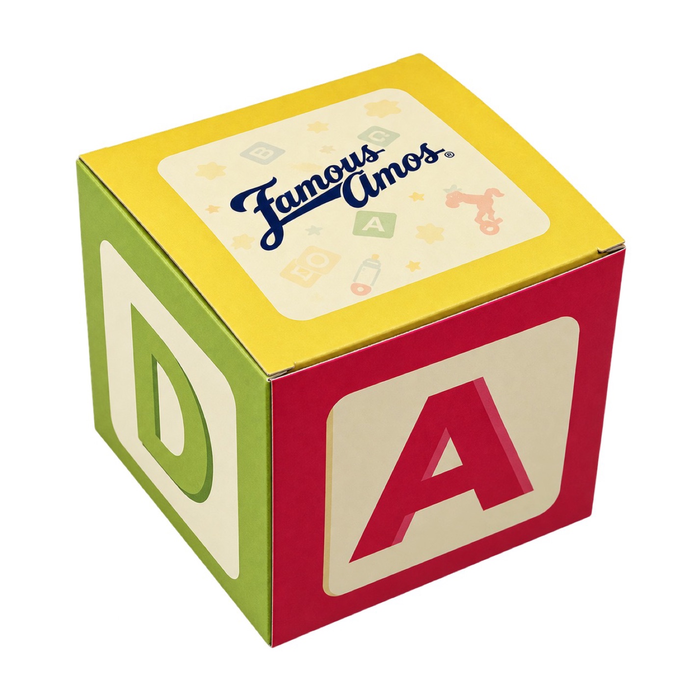 Famous Amos: The $7.90 Teacher's Day Boxes Are Gone, and the Cheapest Box Is Now a $9.30 Alphabet Block
