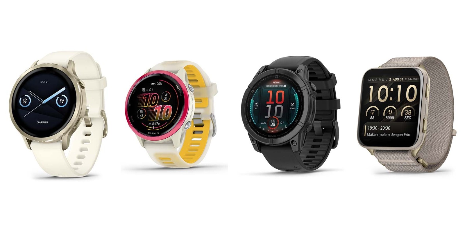 Garmin: best for running and fitness, with the Venu X1 cut to S$899 and the fenix E to S$698