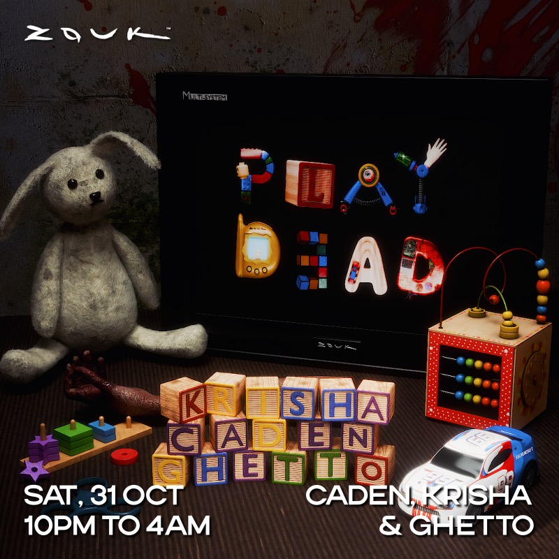 Halloween 2026 PLAY DEAD, Zouk: two nights, 21 and over, and $10,000 in best-dressed prizes