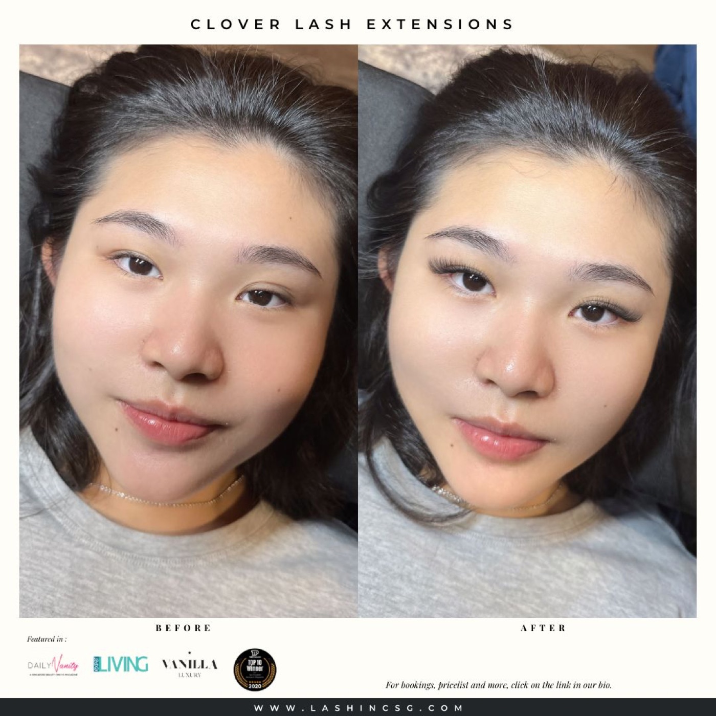 Lash Inc SG: no trial discount at all, and the whole rate card printed instead