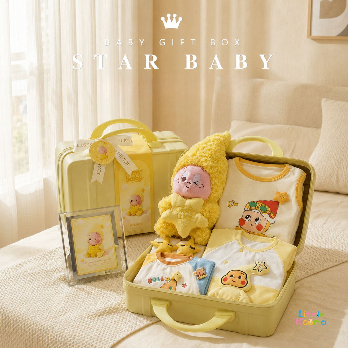 Little Kooma Newborn Gift Box & LED Light Layette Set, Same-Day Express Available