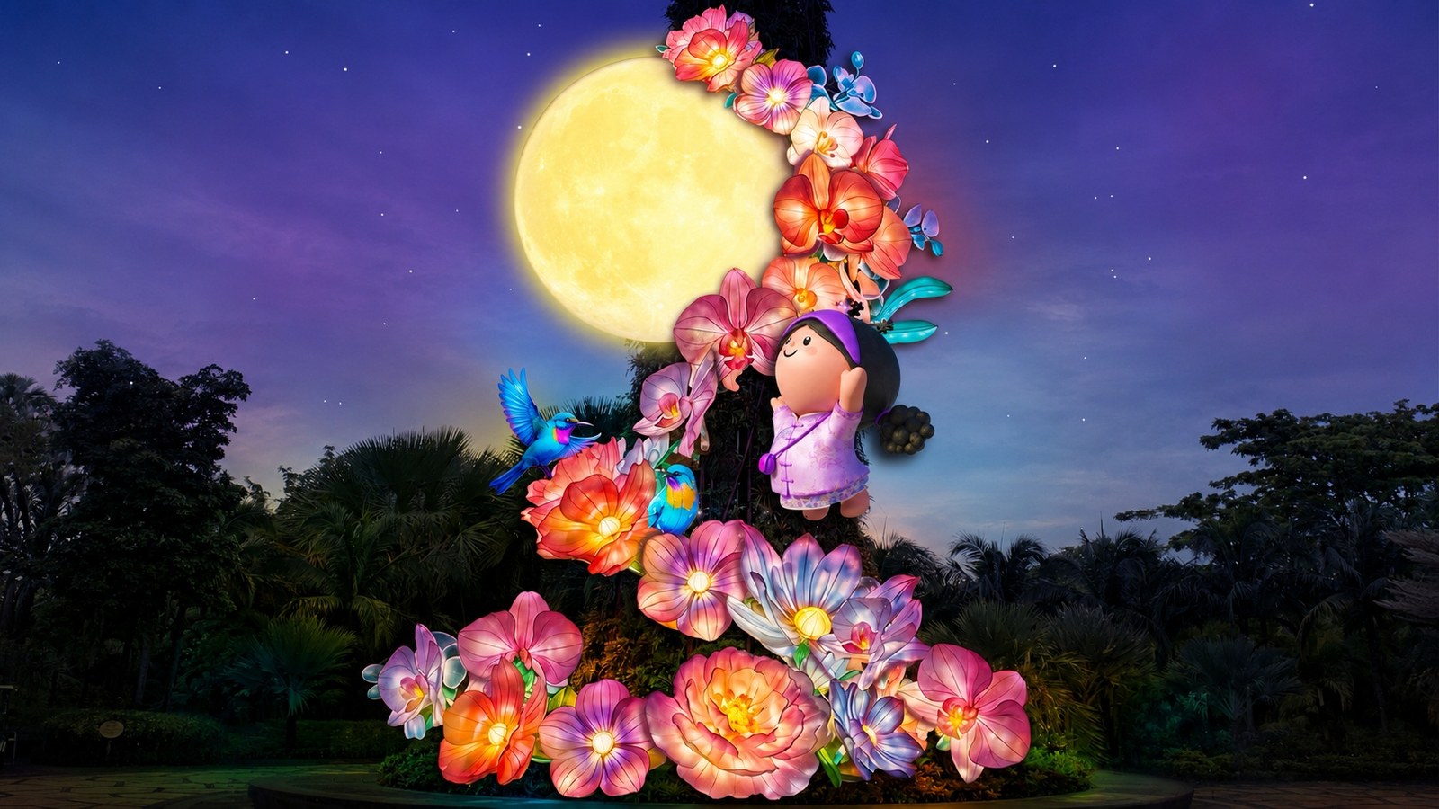 Gardens by the Bay: nine lantern sets and a colonnade of 1,000 hand-painted lanterns, free