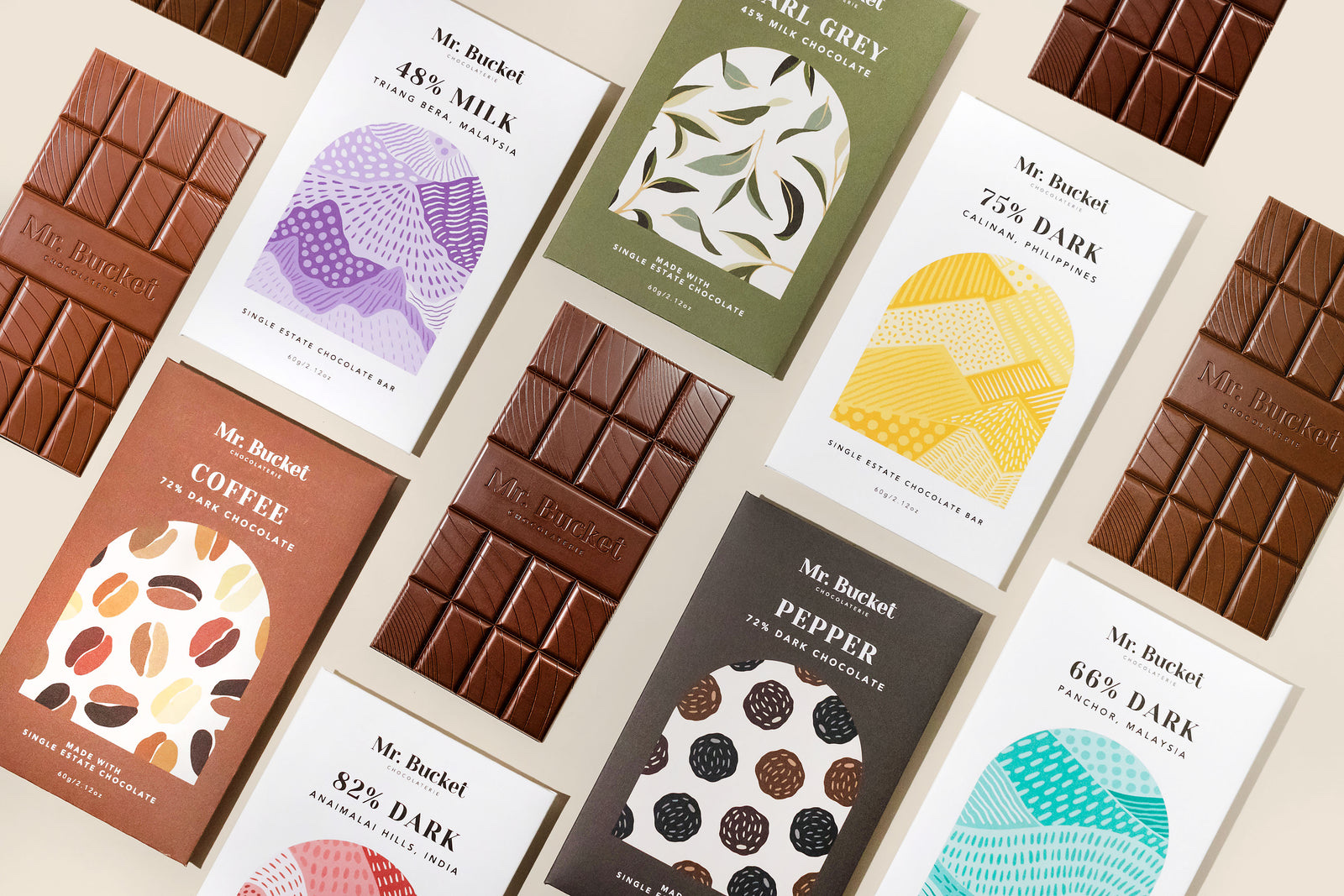 Mr. Bucket Chocolaterie: homegrown bean-to-bar with Asian cacao, bars $16