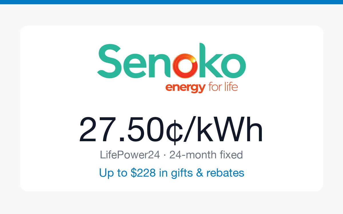 Senoko Energy — $228 in Gifts & Rebates, and the Cheapest Green Plan