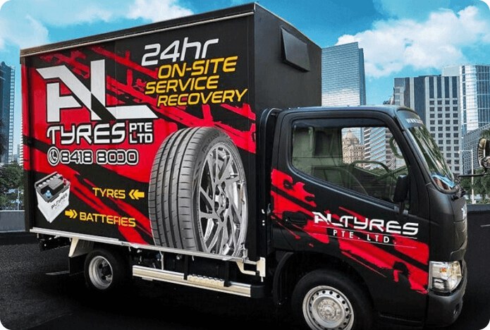AL Tyres: 五间分店全年无休, 其中一间开到凌晨 1 点, 另有 24 小时上门救援